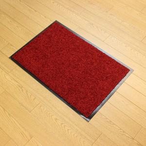 玄関マット W90 レッド 618−11 室内マット 泥落としマット