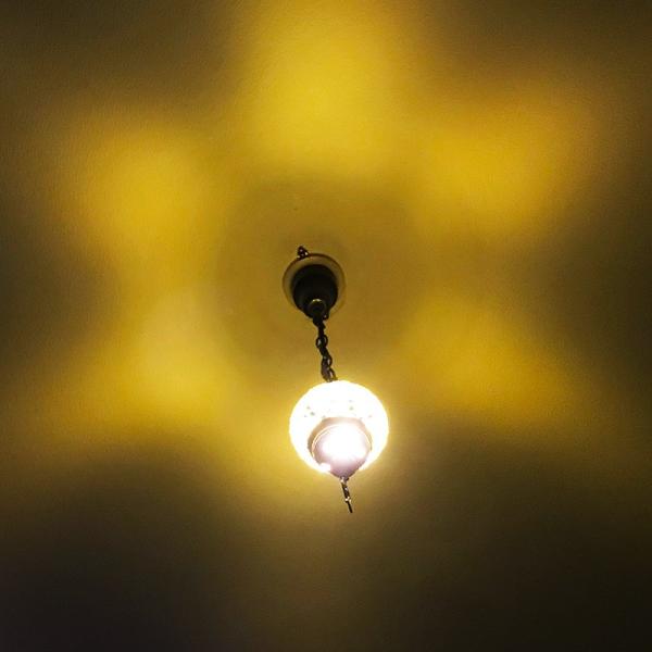 吊り下げ型シーリングランプ トルコ製 Sサイズ  《ガラス玉：W11cm H8cm》 トルコランプ ...