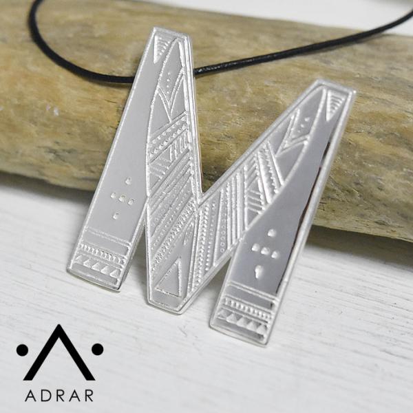 ≪ADRAR≫ アドラル 全10デザイン イニシャル アルファベット ラインデザイン シルバー コー...