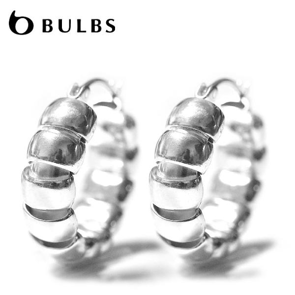 BULBS バルブス パーツ 可動 幅広 ボリューム 球根 植物 シルバー フープ ピアス SV92...