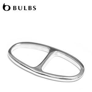 BULBS バルブス シンプル 2本指リング ダブルフィンガーリング 楕円形 オーバル ダブル シルバー SV925 Heliconia velutina Silver｜handsoftheworld