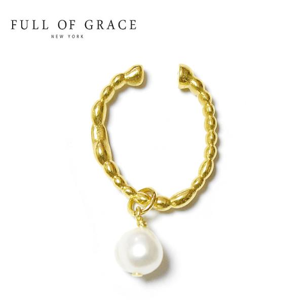 FULL OF GRACE フルオブグレイス 小粒 パール 真珠 ドット ライン 楕円形 オーバル ...