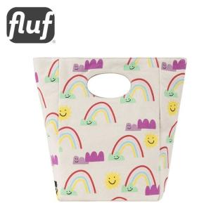 ★  Fluf Textile Goods フルフ テキスタイル グッズ オーガニックコットン 太陽 レインボー柄 ランチバッグ｜handsoftheworld