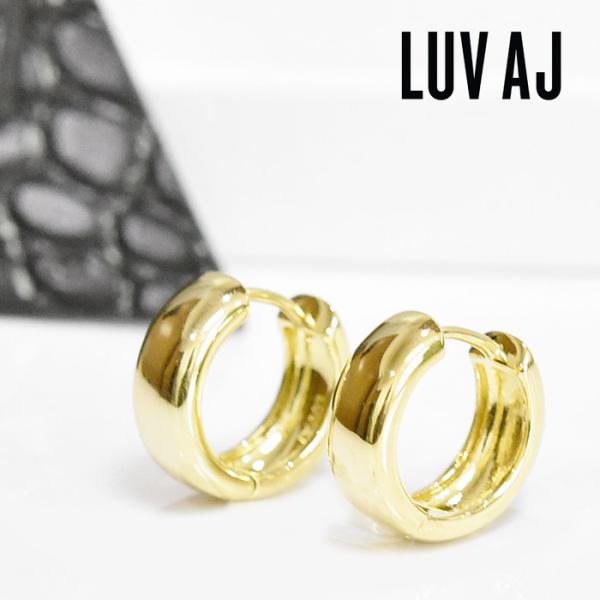 ≪LUV AJ≫ ラブエージェイ サークル 幅広 中折れ フープ ピアス ゴールド Monaco H...