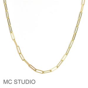 MC STUDIO エムシースタジオ 長方形 楕円 ラージ レクタングル チェーン ゴールド ネックレス Rectangle Chain Necklace Gold