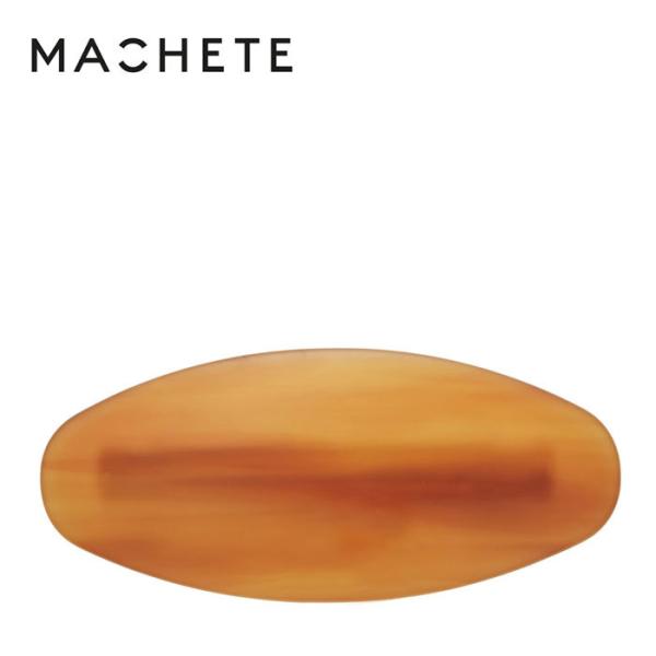 MACHETE マシェット 楕円形 オーバル ラウンド ボリューム バレッタ 半透明 キャメル 髪留...
