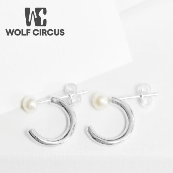 ≪WOLF CIRCUS≫ ウルフサーカス 小粒 パール 真珠 バックキャッチ フープ 2WAY ス...