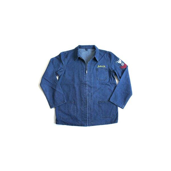 アメリカ軍 デニム ジャケット スーベニアジャケット 36 Sサイズ JJ151YNE M デニム刺...