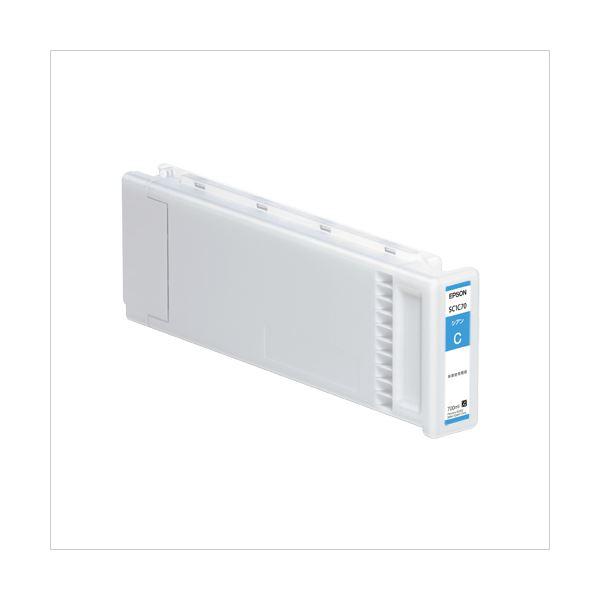 エプソン（EPSON） インクジェットカートリッジ SC1C70 〔インク色：シアン 700ml〕 ...