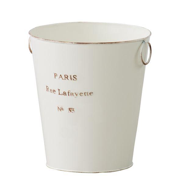 ダストボックス ゴミ箱 直径25×高さ29cm LFS-426IV スチール製 PARIS パリス ...