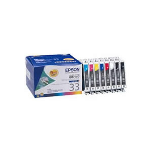 〔純正品〕 EPSON エプソン インクカートリッジ/トナーカートリッジ 〔IC8CL33 8色パッ...