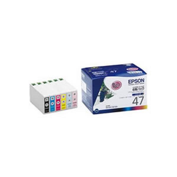 〔純正品〕 EPSON エプソン インクカートリッジ/トナーカートリッジ 〔IC6CL47 6色パッ...