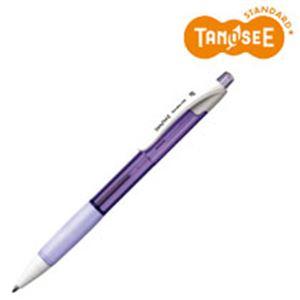（まとめ）TANOSEE ノック式油性ボールペン（なめらかインク） 細字 0.7mm ラベンダー（イ...