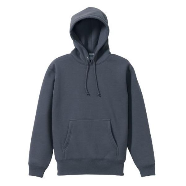 裏起毛 プル パーカー Lサイズ セメント 綿混 10.0オンス ヘビーウェイト 裏起毛 保温性 フ...