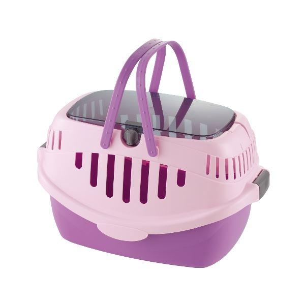 リッチェル ピコ キャットキャリー パープル 日本製 上開き扉付き 通気性 ペットキャリー 犬猫用品...