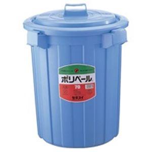 （まとめ）〔本体別売〕セキスイ ポリペール〔蓋のみ〕 #70／P705FB〔×2セット〕
