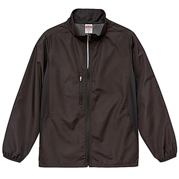 スタンドジップ ジャケット ブラック L シャカシャカと音がしない 撥水 ＆ 防風加工 リフレクター...