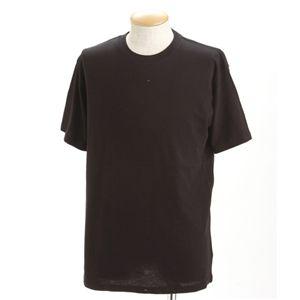 〔5枚セット〕 Tシャツ XXL ブラック×5枚 綿100％ 半袖 ティーシャツ tシャツ ティシャ...