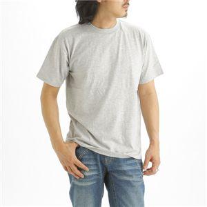 〔5枚セット〕 Tシャツ L 杢グレー×5枚 綿 ポリエステル 半袖 ティーシャツ tシャツ ティシ...