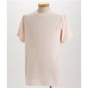〔5枚セット〕 Tシャツ XXL ベビーピンク×5枚 綿100％ 半袖 ティーシャツ tシャツ ティ...