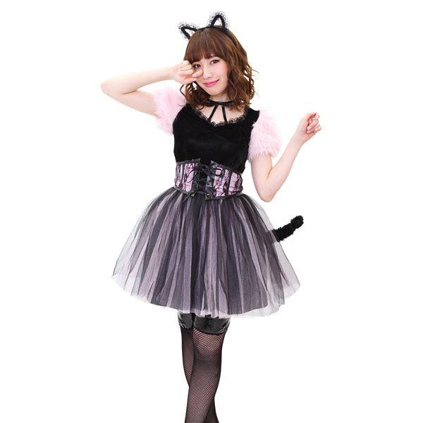 コスプレ衣装/コスチューム 〔ストロベリーキャット〕 ポリエステル 〔ハロウィン パーティー 宴会〕