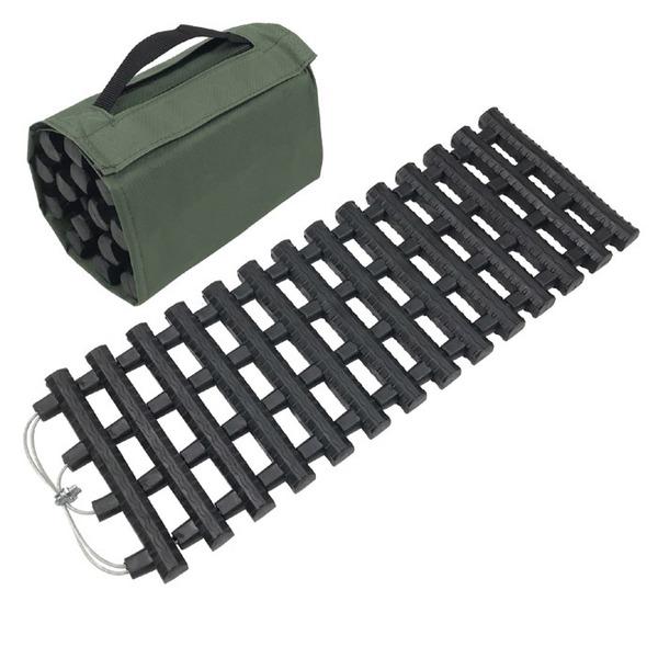 タイヤ空転時脱出用具 幅21.5×奥行60×高さ3cm ゴム製 コンパクト収納 収納袋付き 雪道脱出...