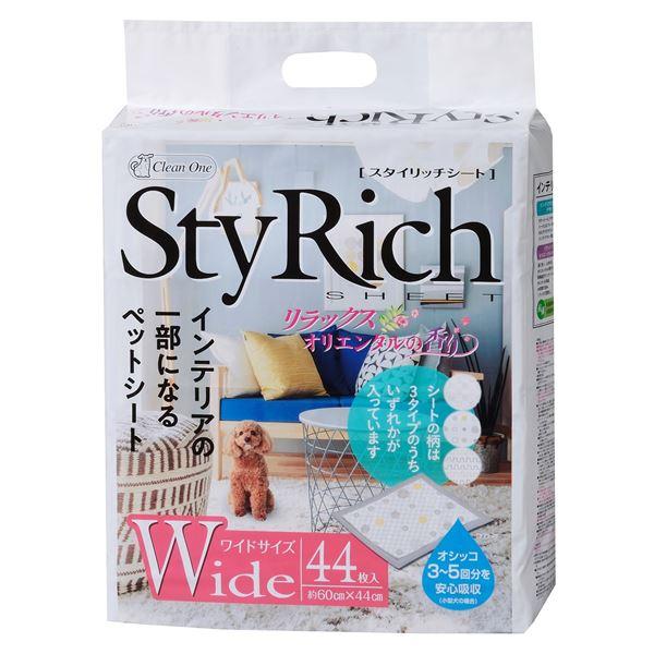（まとめ）クリーンワンスタイリッチシートリラックスオリエンタルの香りワイド44枚（ペット用品）〔×4...
