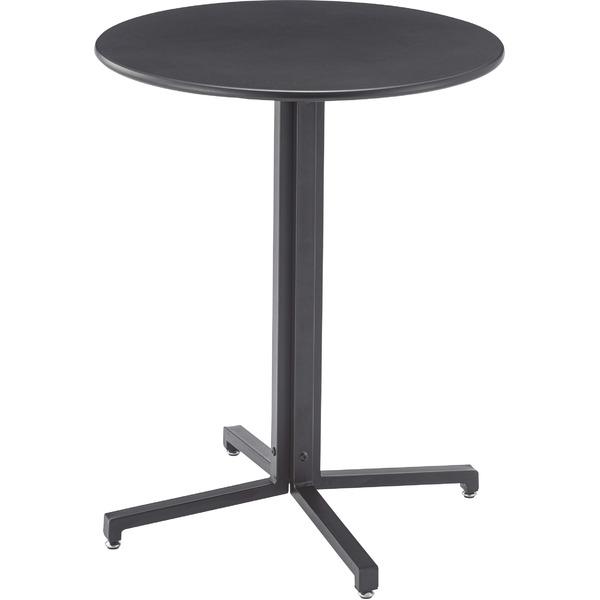 サイドテーブル ミニテーブル 幅60cm ブラック 円形 スチール アジャスター カフェテーブル 組...