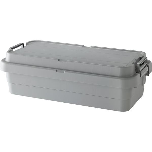 収納ボックス S蓋 40L LOW TYPE 約幅78×奥行39×高さ24cm グレー トランクカー...