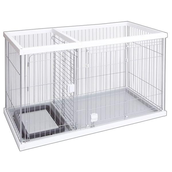 ペティオ トイレのしつけが出来る ドッグルームサークル 〔ホワイト レギュラー〕 犬用品 ペット用品