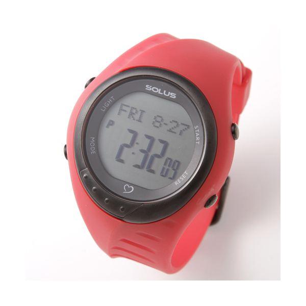 SOLUS（ソーラス） eam Sports 300 心拍計測ウォッチ レッド 〔ランニングウォッチ...