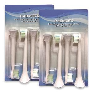 エレスタ フィリップス ソニッケア対応HX6074 レギュラーサイズ  互換替え電動歯ブラシ 4本 x2セット8本