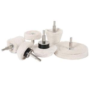 liuzhuo 研磨バフ セット ポリッシャー用バフ 洗車用 電動ドリル用 綿ネル アルミホイール磨き 研磨ヘッド きの