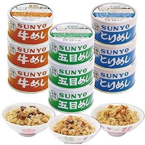 サンヨー堂 美味しい ごはん 缶詰 セット  9缶セット 牛めし/とりめし/五目めし