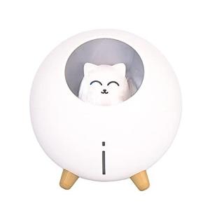 加湿器 プラネット 猫   WHITE