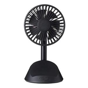 冷風扇 夏の手持ち型ファンの携帯用家のデスクトップUSBの扇風機は円形のファンを回します 送風機  Color : Black