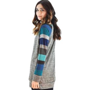 レディース チュニック ワンピース 長袖 トレ...の詳細画像2