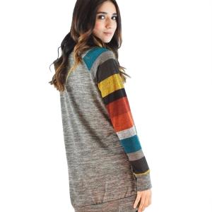 レディース チュニック ワンピース 長袖 トレ...の詳細画像4