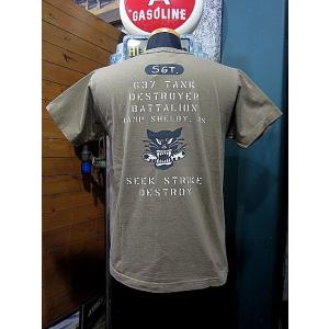 バズリクソンズ Tシャツ BUZZ RICKSON'S S/S T-SHIRT "637th TAN...