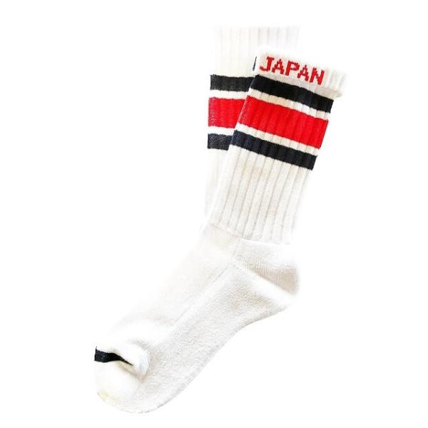チンアンドコー ソックス ching &amp; co."NEW SKATER -red- " Socks