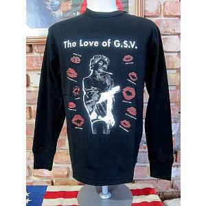 ギャングスタービル Tシャツ  GANGSTERVILLE THE LOVE OF G.S.V. -L/S T-SHIRTS GSV-20-SS-39 BLACK｜hangar-market