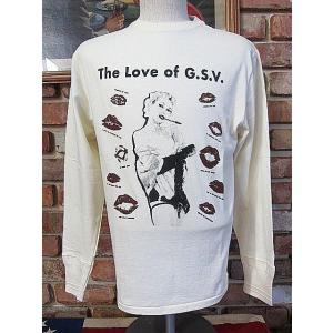 ギャングスタービル Tシャツ  GANGSTERVILLE THE LOVE OF G.S.V. -L/S T-SHIRTS GSV-20-SS-39 WHITE｜hangar-market