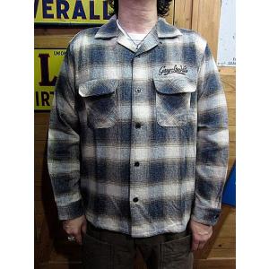 ギャングスタービル シャツ GANGSTERVILLE LOCOS - L/S CHECK SHIRTS GSV-23-AW-09 BROWN｜hangar-market