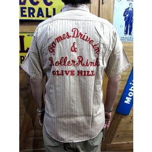 シュガーケーン ワークシャツ SUGAR CANE COKE STRIPE WORK SHIRT w...