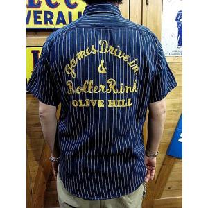 シュガーケーン ワークシャツ SUGAR CANE COKE STRIPE WORK SHIRT w...