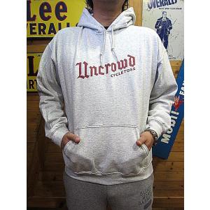 アンクラウド パーカー UNCROWD LOGO HOODIE UC-821-022 ASH