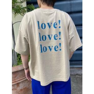 ルメランジュ Tシャツ Le melange 6111010 バックプリントTシャツ 081.BEI...