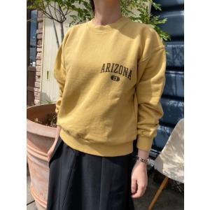 ルメランジュ スウェット ロゴ 2WAY Le melange 6241010 プリントロゴスウェット 040.YELLOW｜hangarmarket-ladys