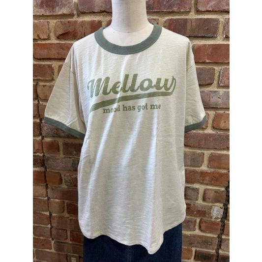 カフェッティー Cafetty  リンガーＴシャツ　CF-6116-80ベージュ