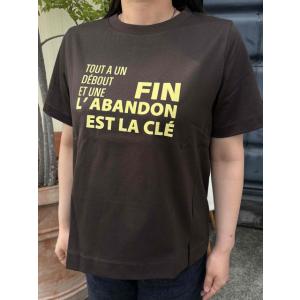Le chanter＊ルシャンテ　フロッキーロゴTシャツ　620102　ブラウン